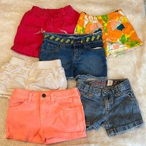 Girls Summer Shorts Lot Sz 5